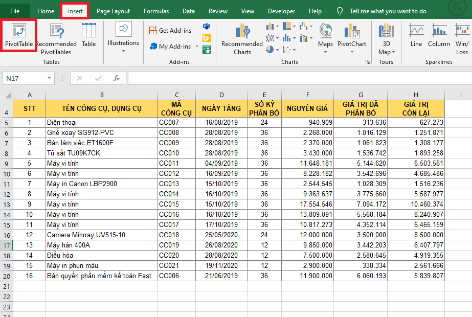 Hướng dẫn 3 bước tạo báo cáo chuyên nghiệp trong Excel